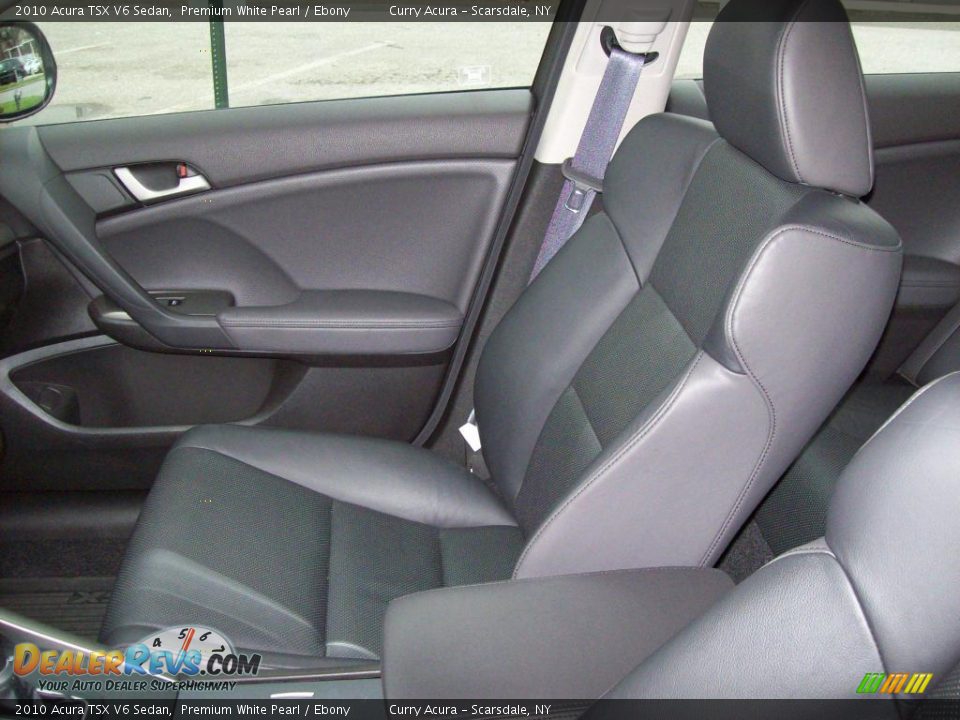2010 Acura TSX V6 Sedan Premium White Pearl / Ebony Photo #9