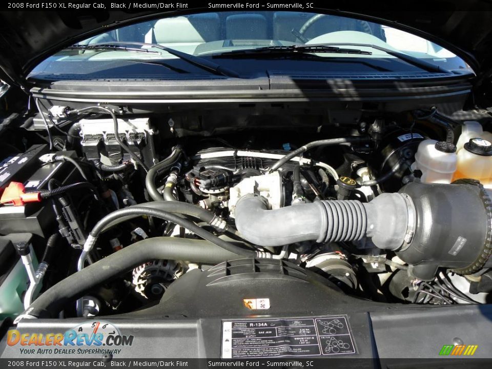 2008 Ford F150 XL Regular Cab Black / Medium/Dark Flint Photo #16