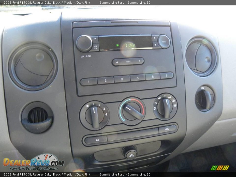 2008 Ford F150 XL Regular Cab Black / Medium/Dark Flint Photo #17
