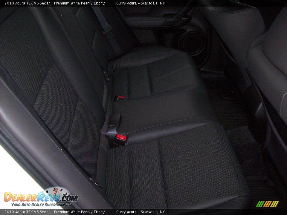 2010 Acura TSX V6 Sedan Premium White Pearl / Ebony Photo #12