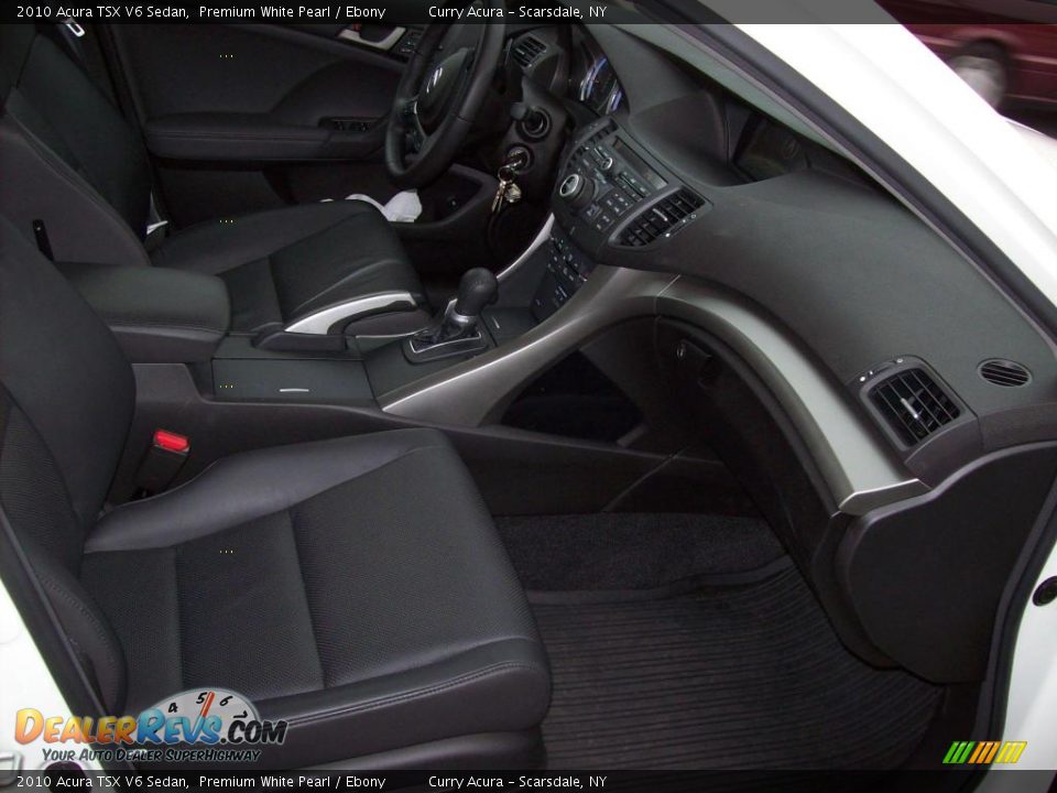 2010 Acura TSX V6 Sedan Premium White Pearl / Ebony Photo #13