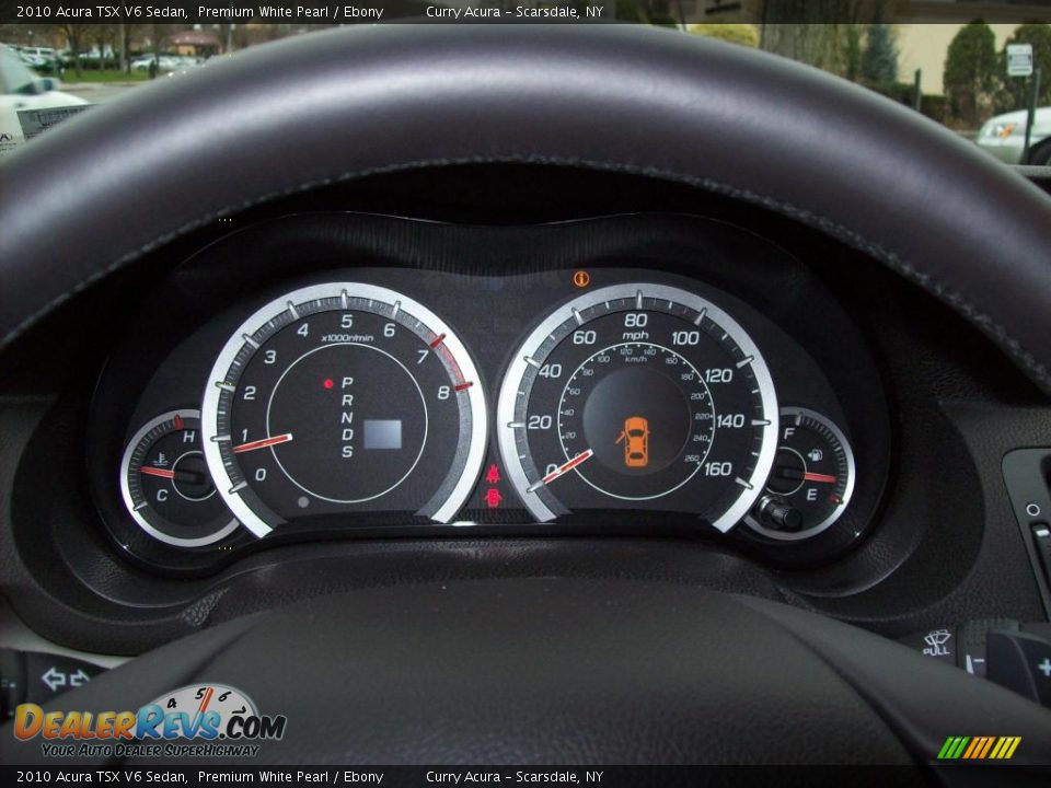2010 Acura TSX V6 Sedan Premium White Pearl / Ebony Photo #16