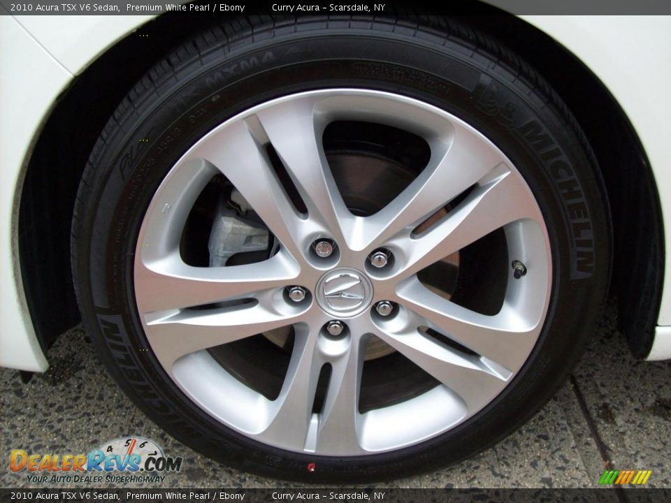 2010 Acura TSX V6 Sedan Premium White Pearl / Ebony Photo #19