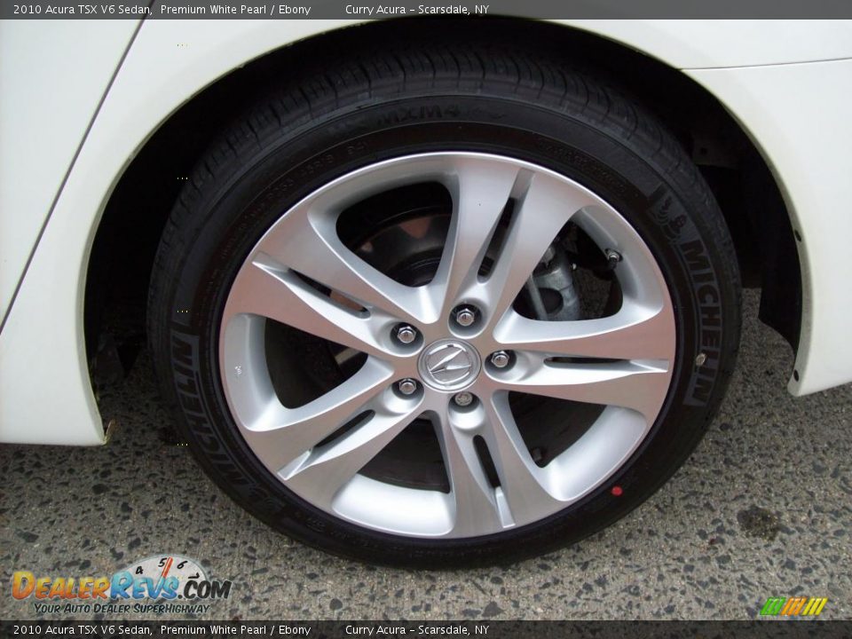 2010 Acura TSX V6 Sedan Premium White Pearl / Ebony Photo #20