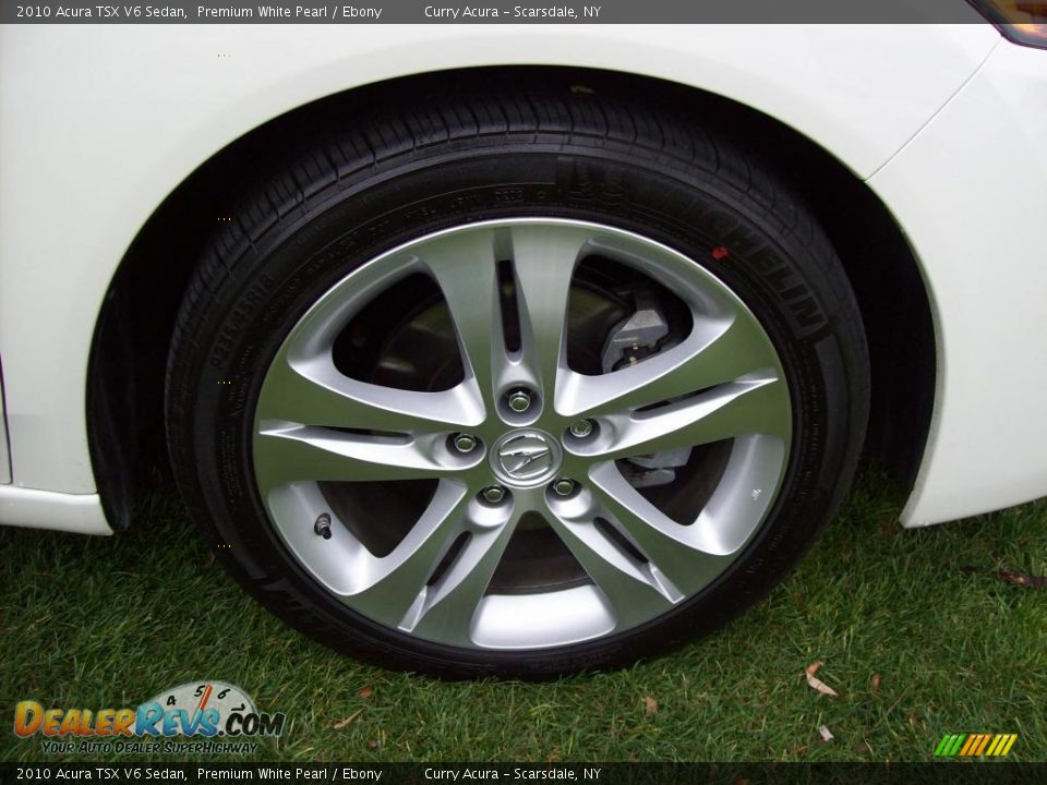 2010 Acura TSX V6 Sedan Premium White Pearl / Ebony Photo #22