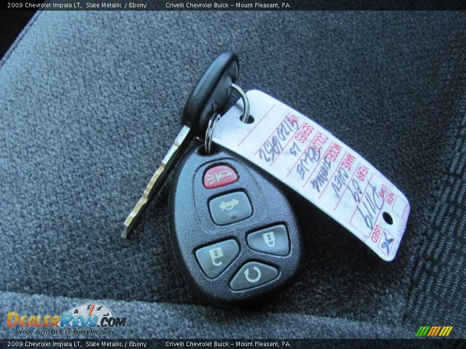 2009 Chevrolet Impala LT Slate Metallic / Ebony Photo #25