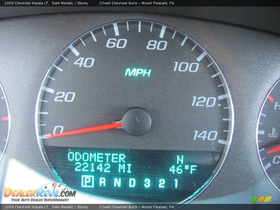 2009 Chevrolet Impala LT Slate Metallic / Ebony Photo #30