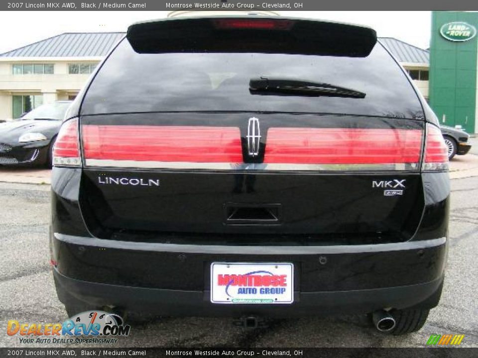 2007 Lincoln MKX AWD Black / Medium Camel Photo #4