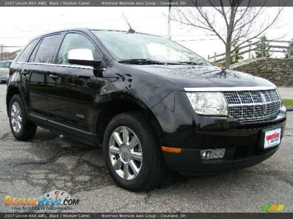 2007 Lincoln MKX AWD Black / Medium Camel Photo #7
