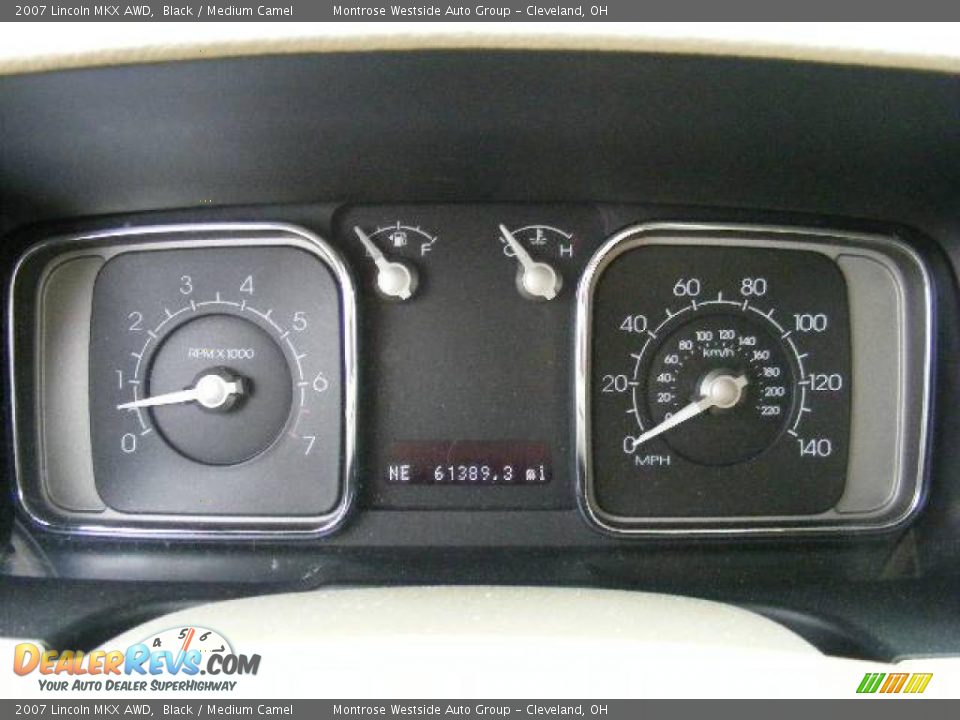 2007 Lincoln MKX AWD Black / Medium Camel Photo #17