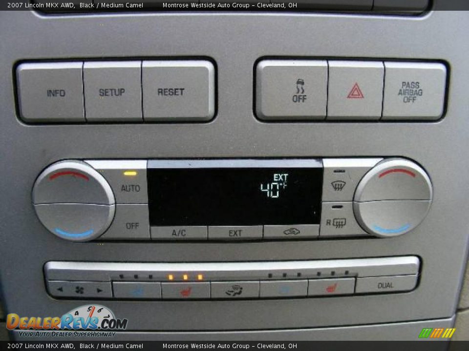 2007 Lincoln MKX AWD Black / Medium Camel Photo #21