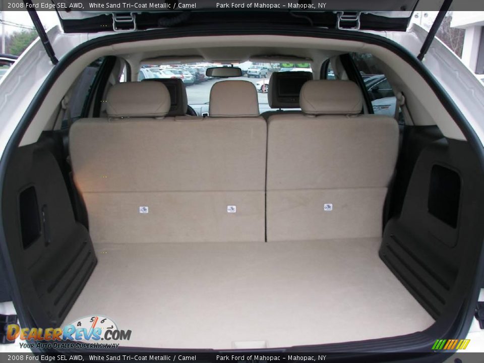 2008 Ford Edge SEL AWD White Sand Tri-Coat Metallic / Camel Photo #7