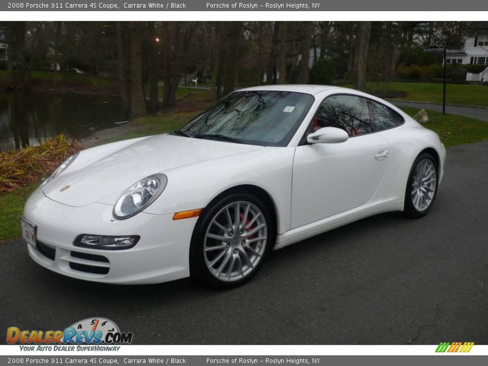 2008 Porsche 911 Carrera 4S Coupe Carrara White / Black Photo #1