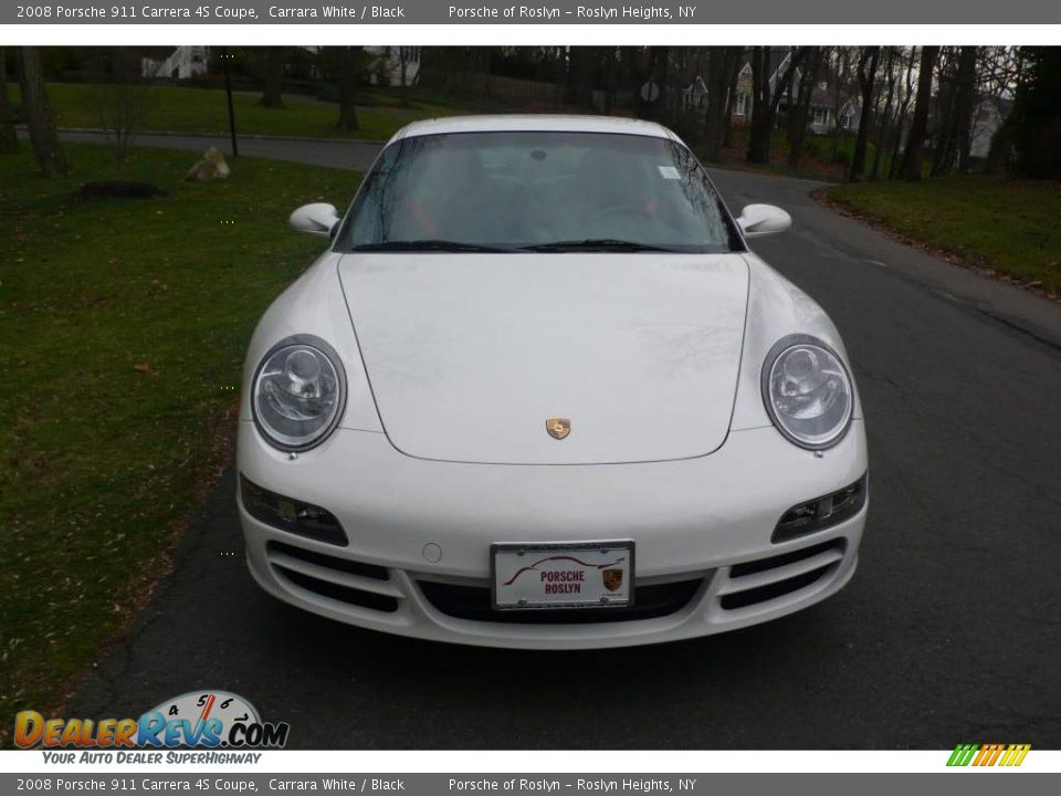 2008 Porsche 911 Carrera 4S Coupe Carrara White / Black Photo #2