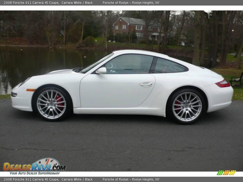 2008 Porsche 911 Carrera 4S Coupe Carrara White / Black Photo #3