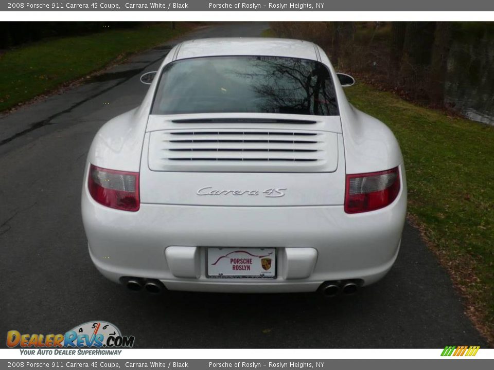 2008 Porsche 911 Carrera 4S Coupe Carrara White / Black Photo #5