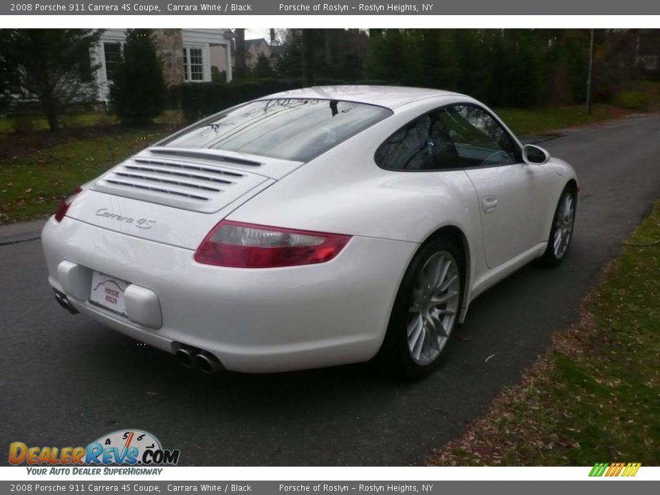 2008 Porsche 911 Carrera 4S Coupe Carrara White / Black Photo #6