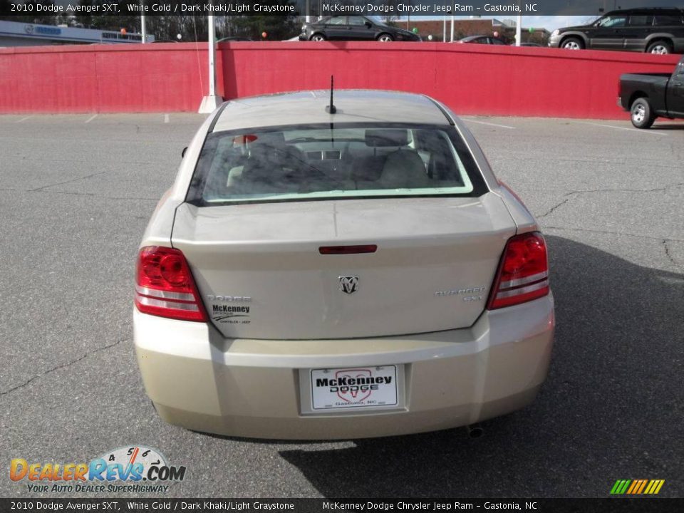 2010 Dodge Avenger SXT White Gold / Dark Khaki/Light Graystone Photo #3