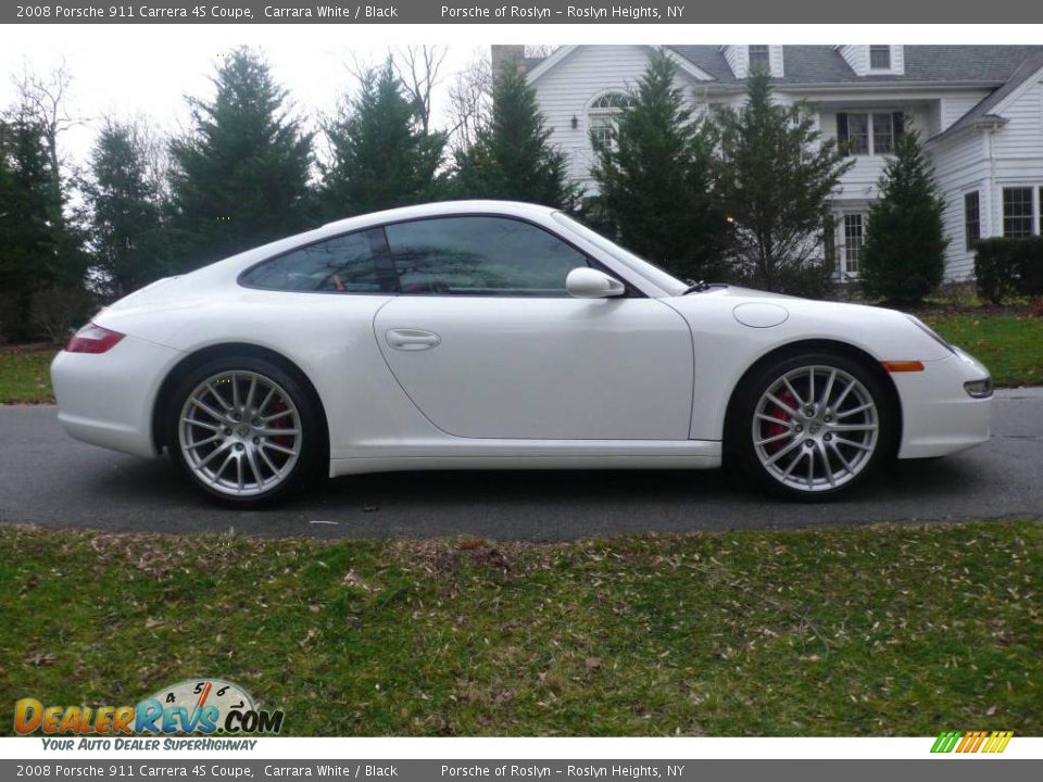 2008 Porsche 911 Carrera 4S Coupe Carrara White / Black Photo #7