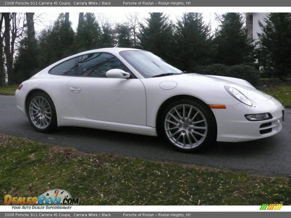 2008 Porsche 911 Carrera 4S Coupe Carrara White / Black Photo #8