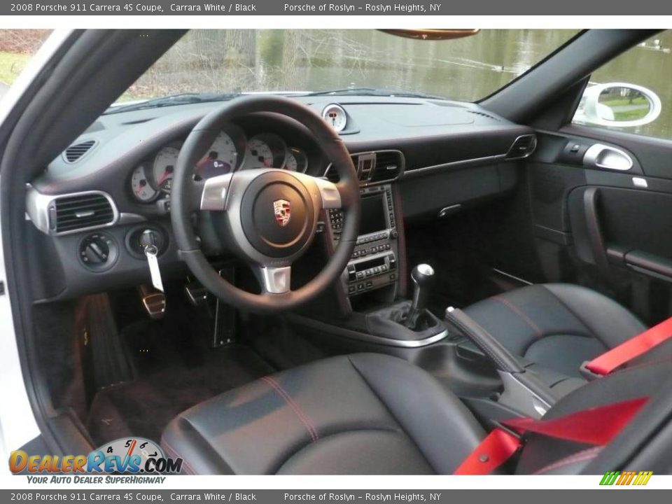 2008 Porsche 911 Carrera 4S Coupe Carrara White / Black Photo #10