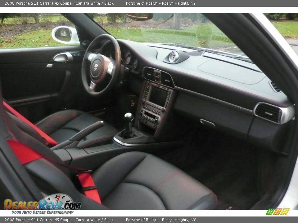 2008 Porsche 911 Carrera 4S Coupe Carrara White / Black Photo #12