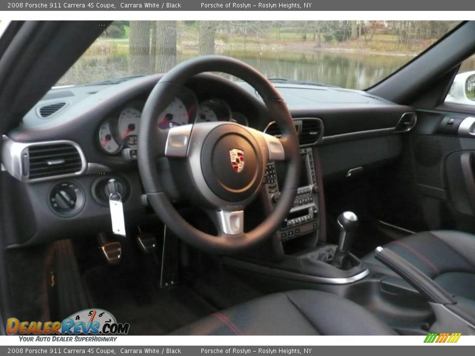 2008 Porsche 911 Carrera 4S Coupe Carrara White / Black Photo #17