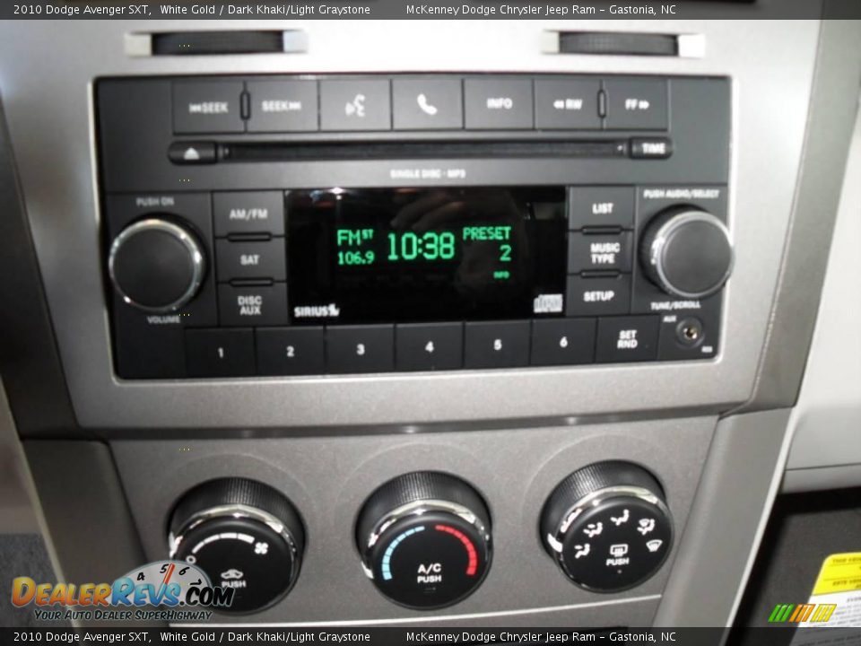 2010 Dodge Avenger SXT White Gold / Dark Khaki/Light Graystone Photo #23