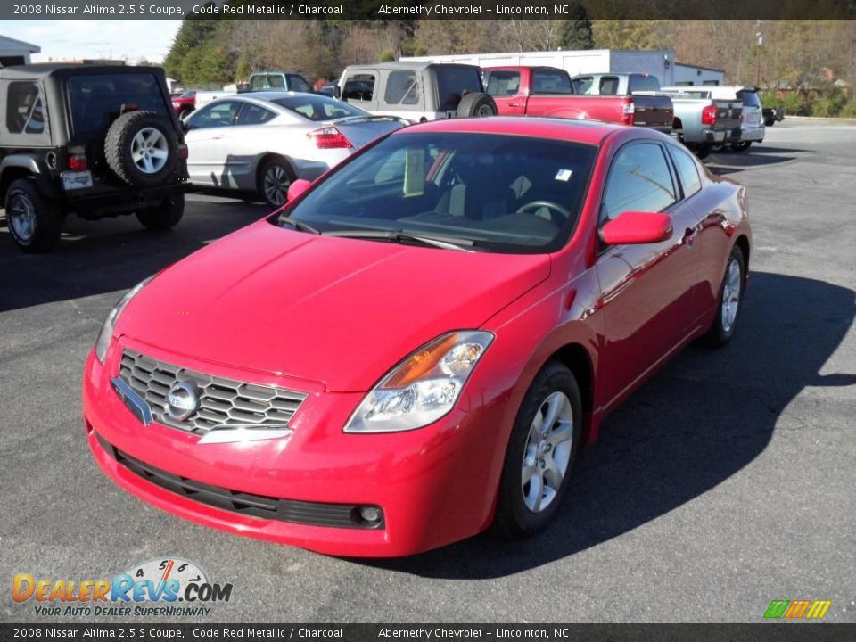 2008 Nissan Altima 2.5 S Coupe Code Red Metallic / Charcoal Photo #1