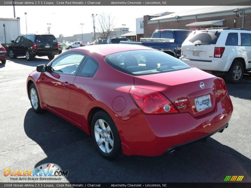 2008 Nissan Altima 2.5 S Coupe Code Red Metallic / Charcoal Photo #2