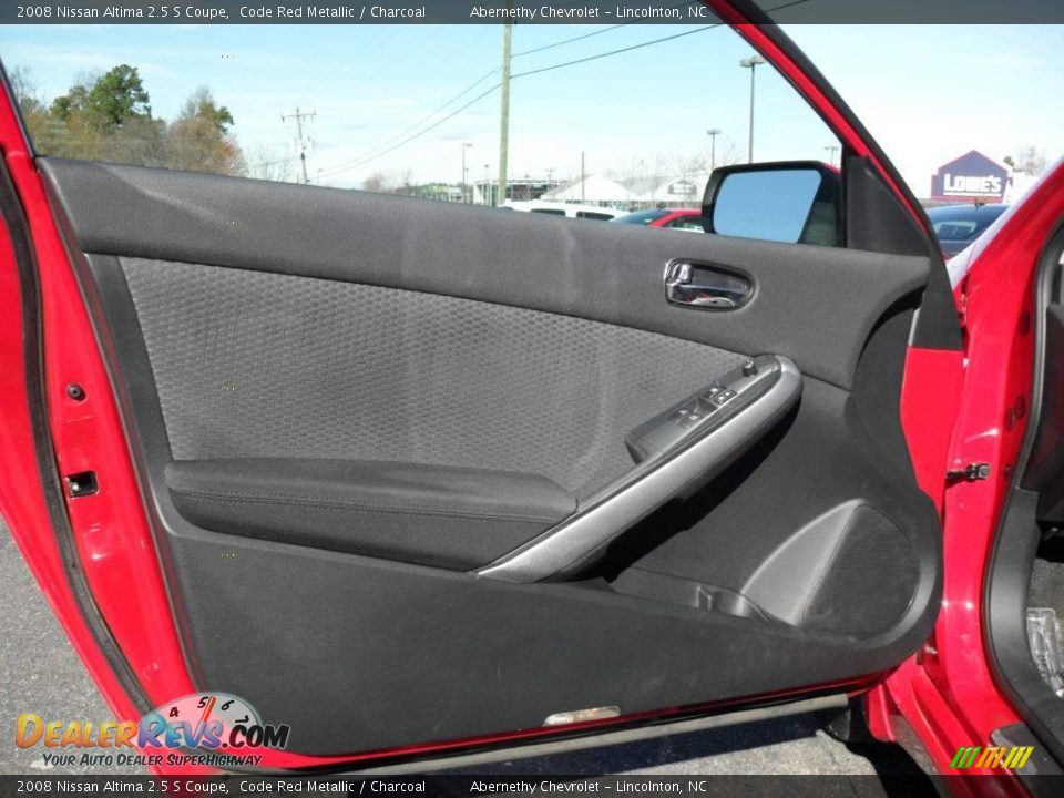 2008 Nissan Altima 2.5 S Coupe Code Red Metallic / Charcoal Photo #6