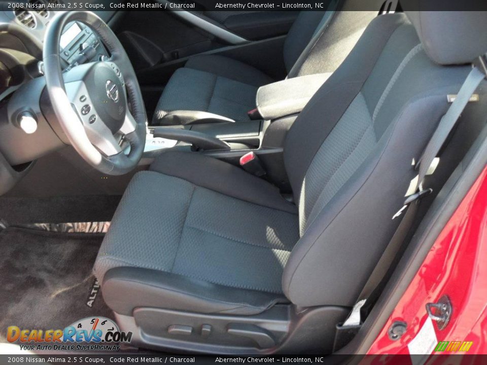 2008 Nissan Altima 2.5 S Coupe Code Red Metallic / Charcoal Photo #7