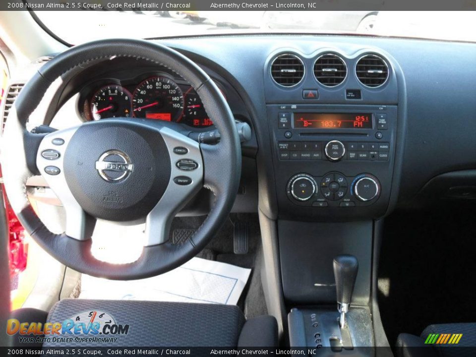 2008 Nissan Altima 2.5 S Coupe Code Red Metallic / Charcoal Photo #12