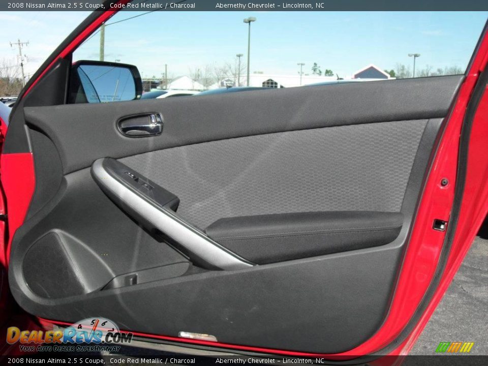 2008 Nissan Altima 2.5 S Coupe Code Red Metallic / Charcoal Photo #14