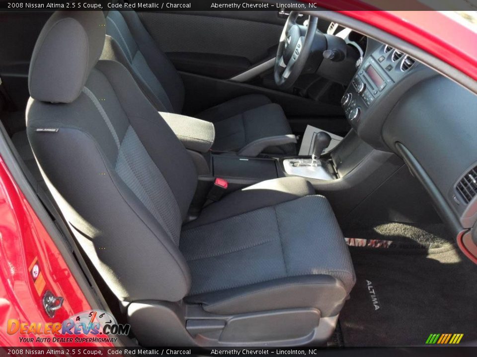 2008 Nissan Altima 2.5 S Coupe Code Red Metallic / Charcoal Photo #15