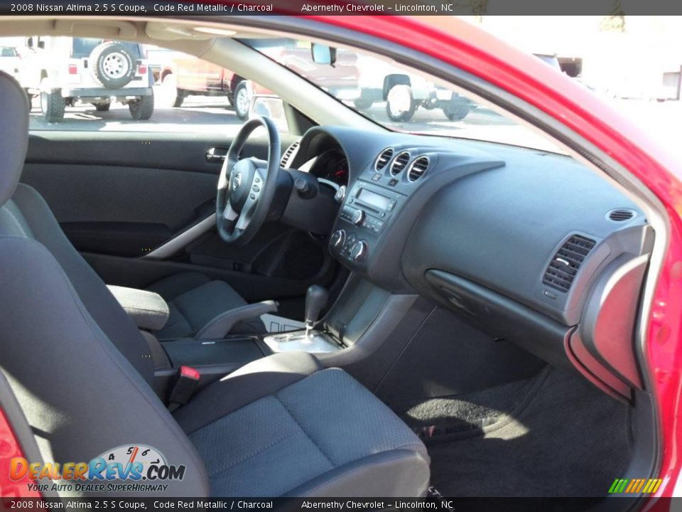 2008 Nissan Altima 2.5 S Coupe Code Red Metallic / Charcoal Photo #17