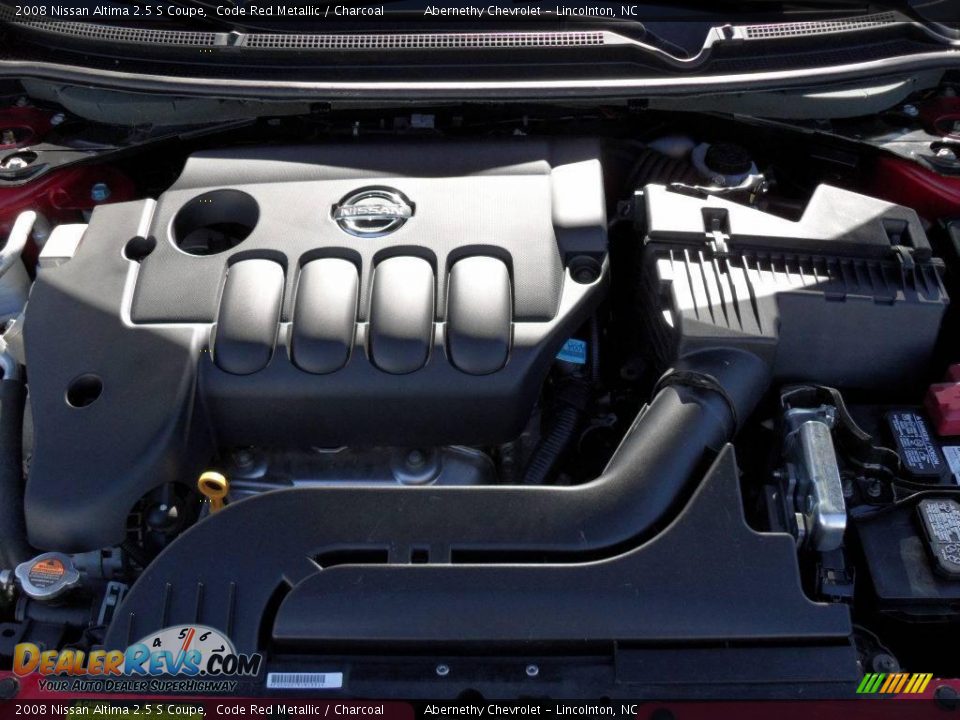 2008 Nissan Altima 2.5 S Coupe Code Red Metallic / Charcoal Photo #19