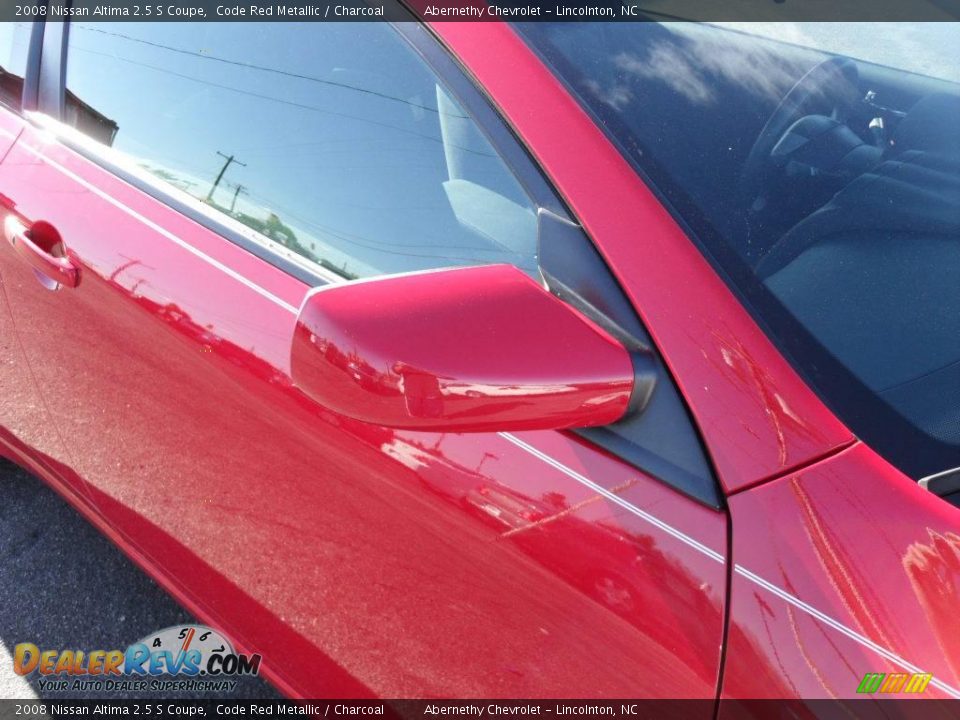 2008 Nissan Altima 2.5 S Coupe Code Red Metallic / Charcoal Photo #23