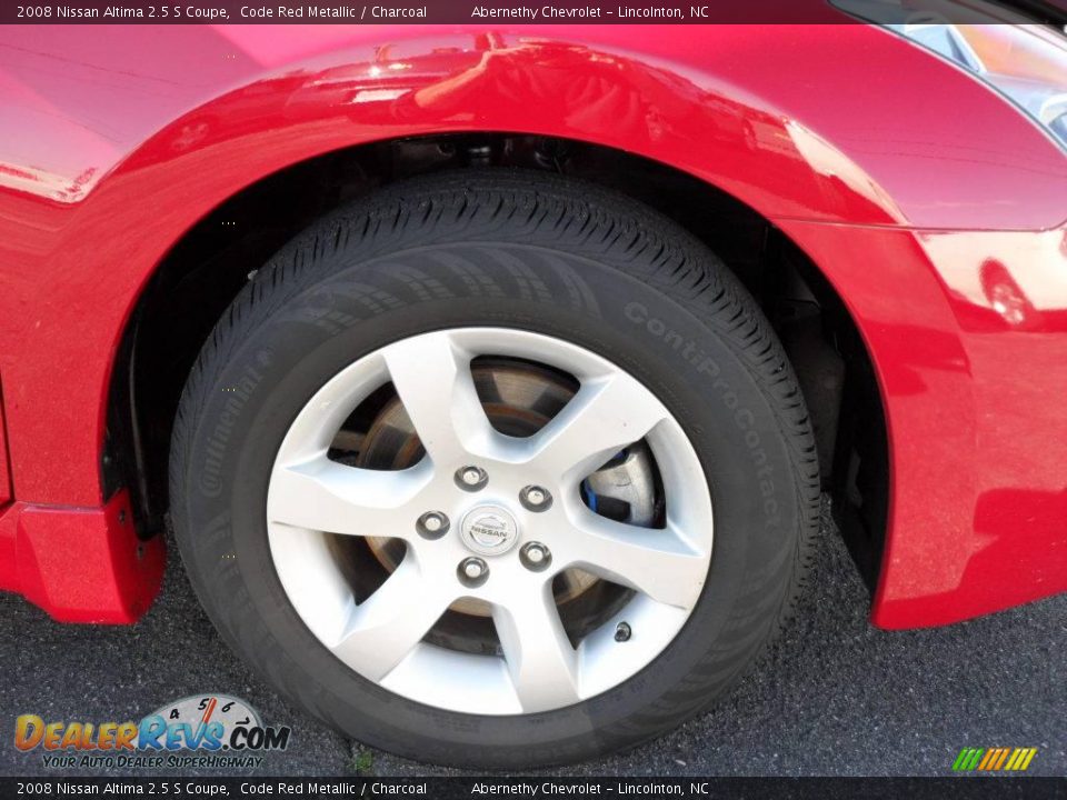 2008 Nissan Altima 2.5 S Coupe Code Red Metallic / Charcoal Photo #24