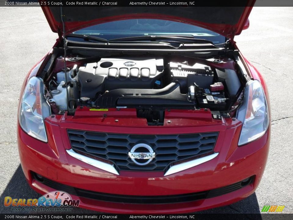 2008 Nissan Altima 2.5 S Coupe Code Red Metallic / Charcoal Photo #25