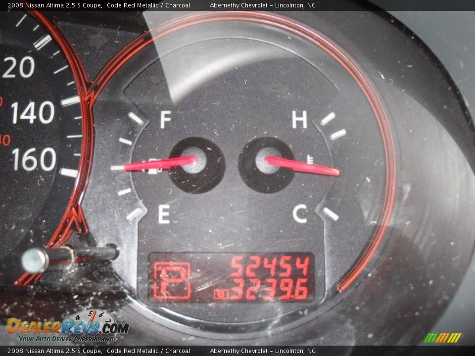2008 Nissan Altima 2.5 S Coupe Code Red Metallic / Charcoal Photo #26