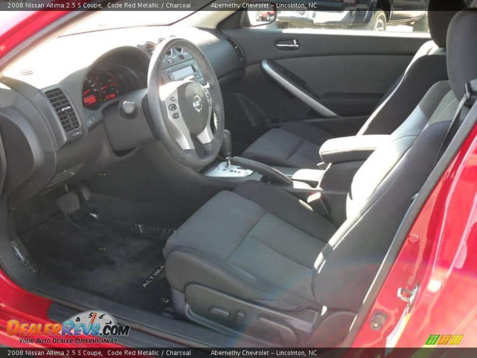 2008 Nissan Altima 2.5 S Coupe Code Red Metallic / Charcoal Photo #27