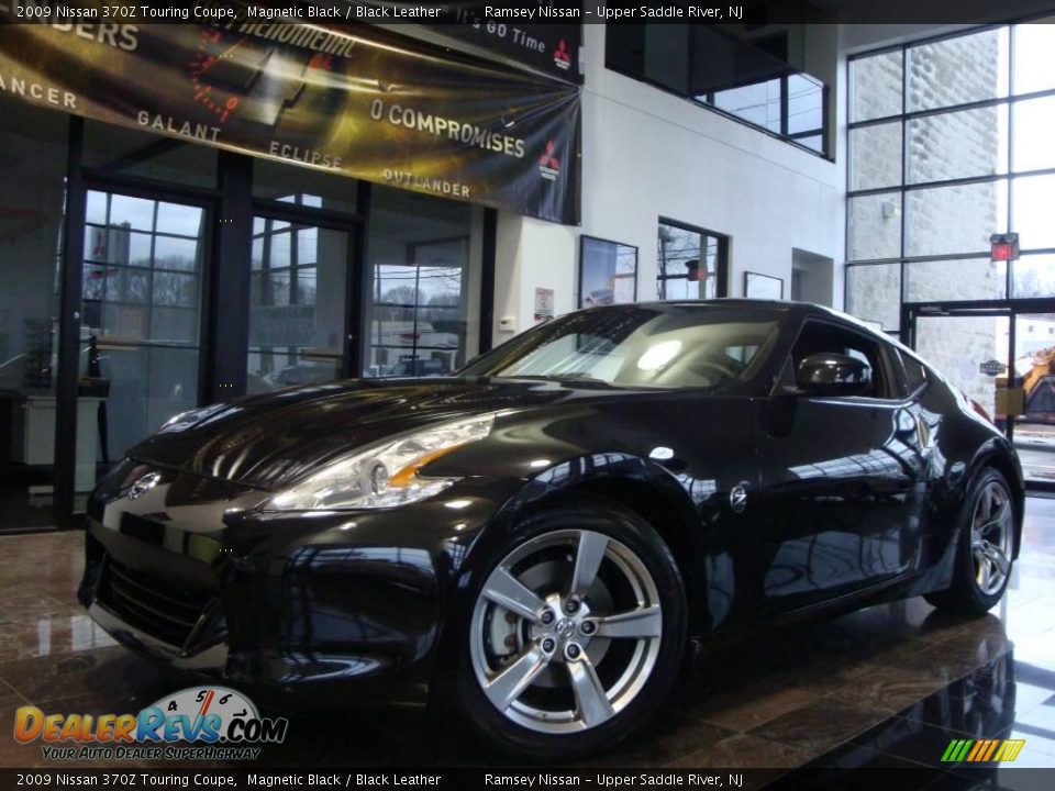 2009 Nissan 370Z Touring Coupe Magnetic Black / Black Leather Photo #1