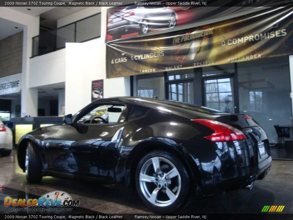 2009 Nissan 370Z Touring Coupe Magnetic Black / Black Leather Photo #6