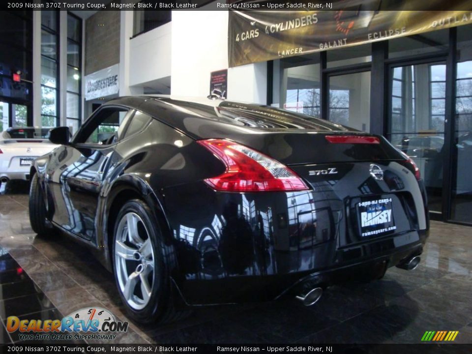 2009 Nissan 370Z Touring Coupe Magnetic Black / Black Leather Photo #7