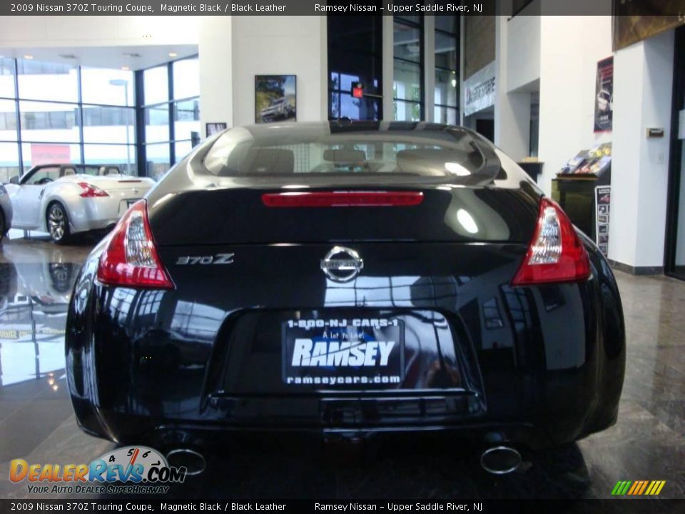 2009 Nissan 370Z Touring Coupe Magnetic Black / Black Leather Photo #8