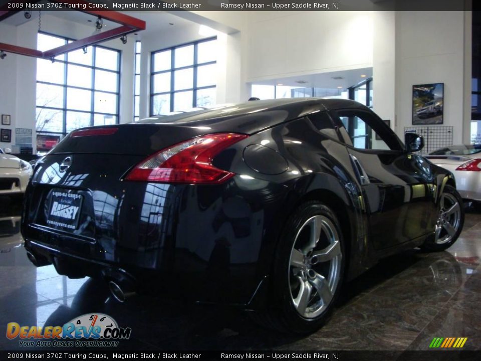 2009 Nissan 370Z Touring Coupe Magnetic Black / Black Leather Photo #9