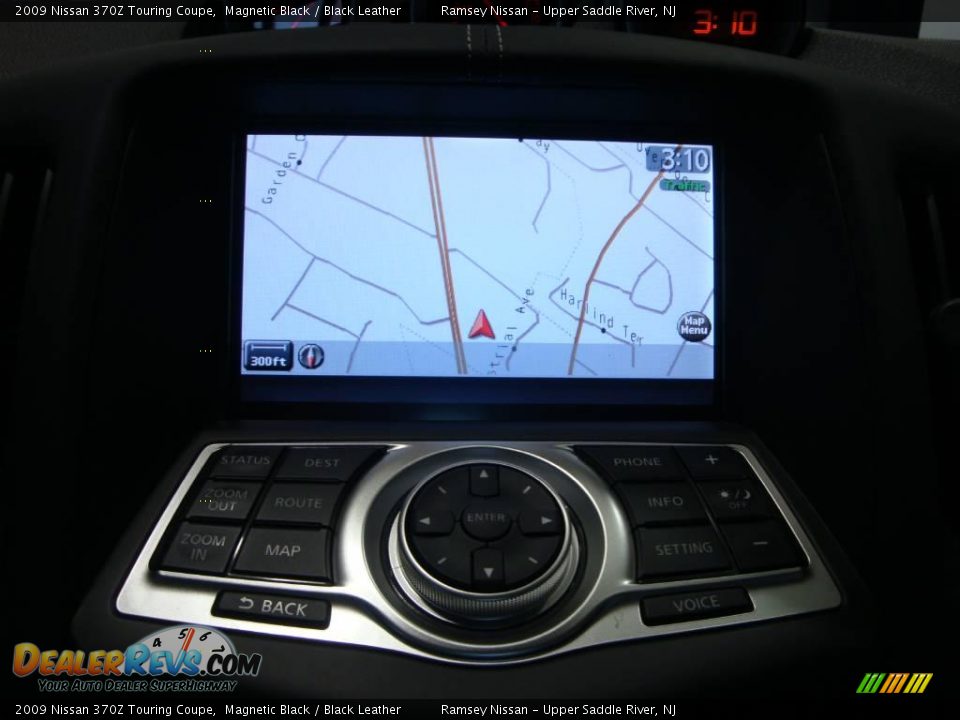 2009 Nissan 370Z Touring Coupe Magnetic Black / Black Leather Photo #36