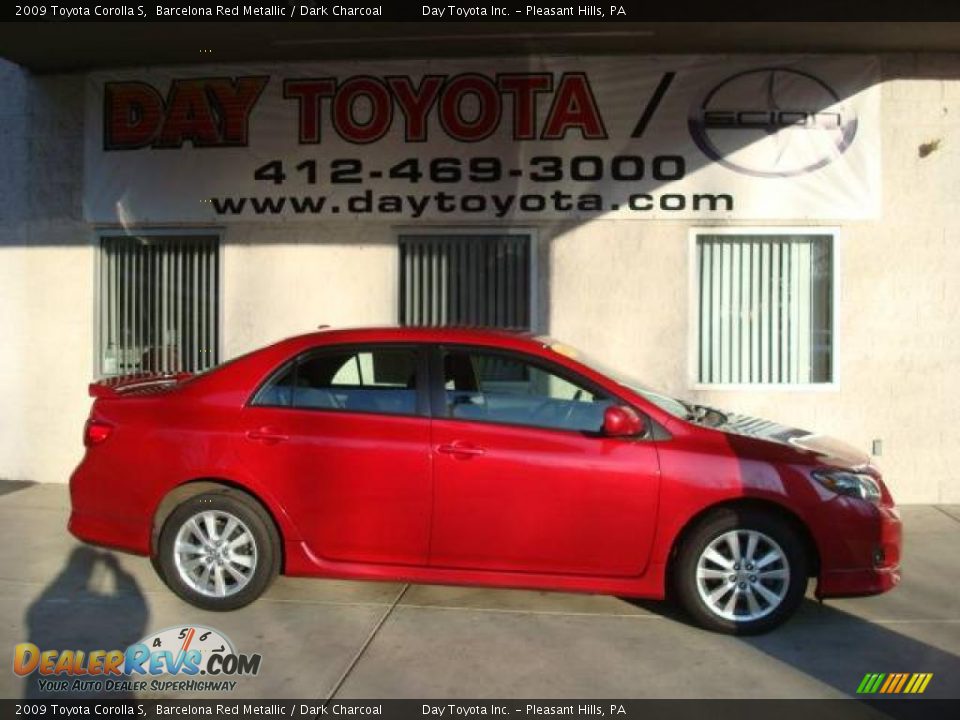 2009 Toyota Corolla S Barcelona Red Metallic / Dark Charcoal Photo #1