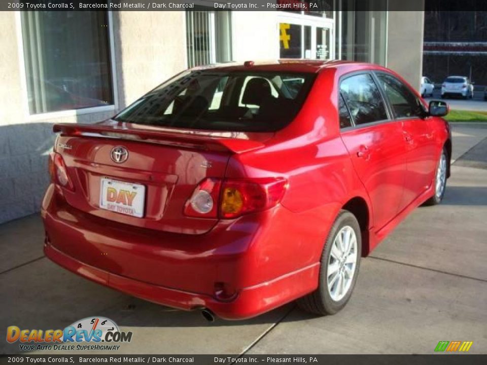2009 Toyota Corolla S Barcelona Red Metallic / Dark Charcoal Photo #2